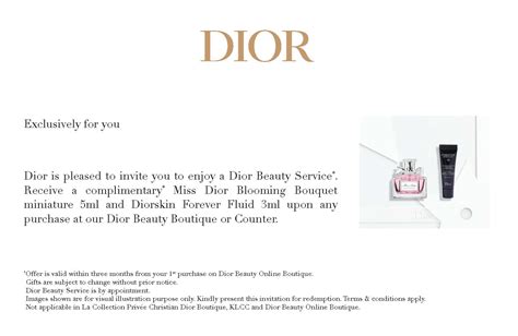 dior 2nd purchase treat|Dior my exclusive program.